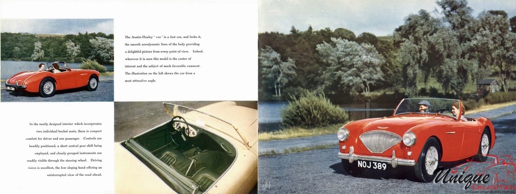 1953 Austin Healey 100 Brochure Page 3